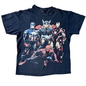 Marvel Superheroes Vtg Y2K Spider-Man Mad Engine T-Shirt Men’s Size (L)